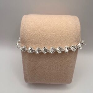 Napier silver tone twisted bracelet